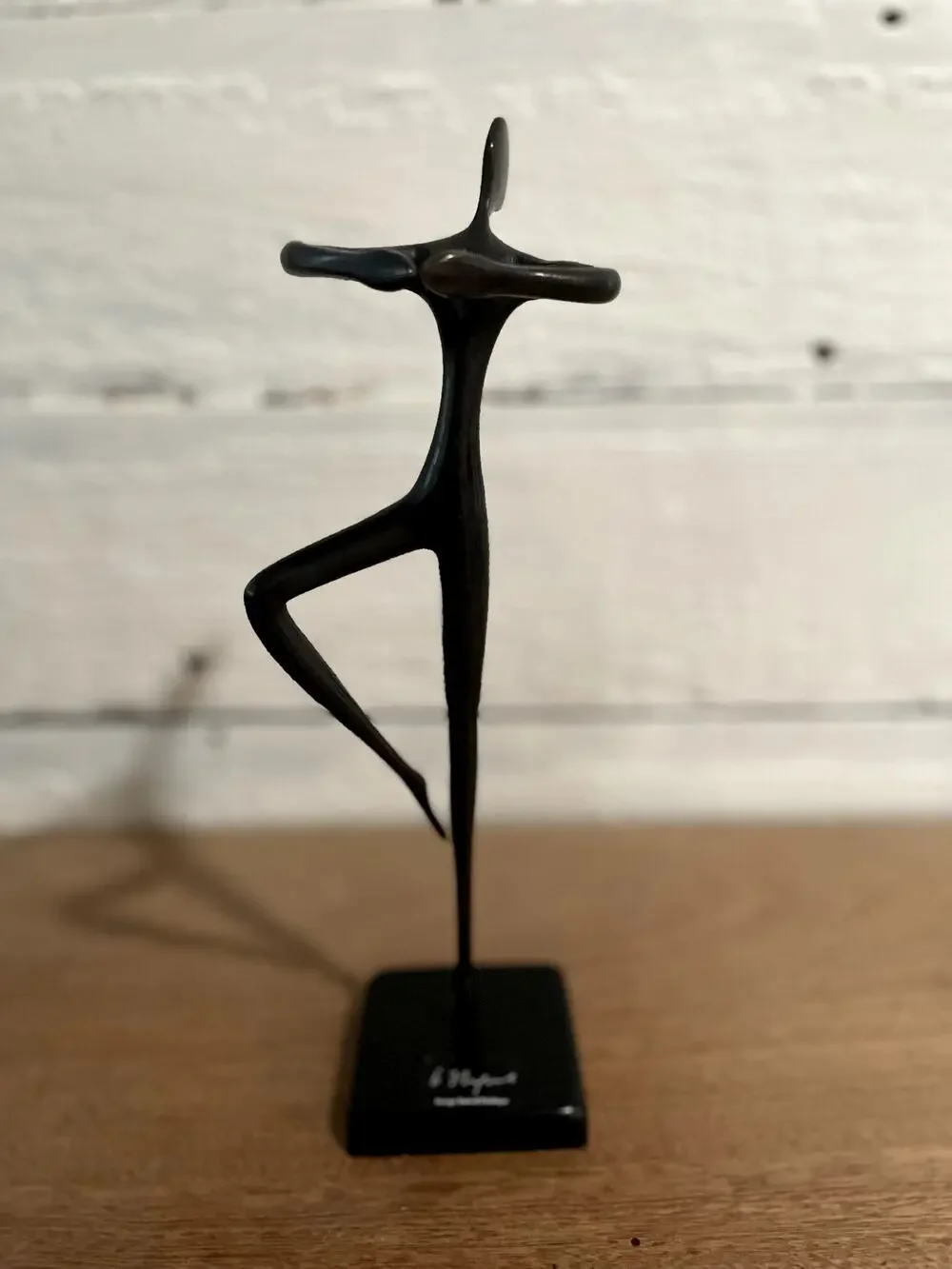 Vintage IKEA Bodrul Khalique Bronze Ballerina Dancer Sculpture Modernist 12